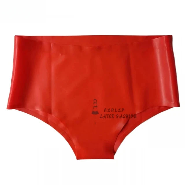 Mid Waist Sexy Latex Panties Rubber Briefs Shorts Underpants Underwear Bottom