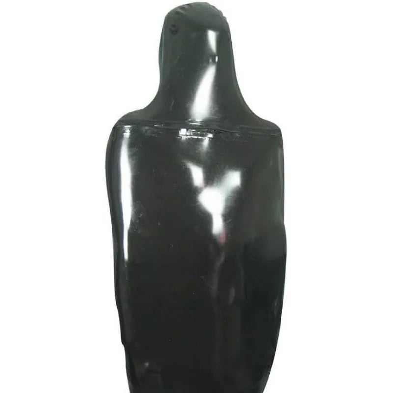 Black Sexy Full Body Latex Bodybag Rubber Sack Fullbody Front Zipper Entry