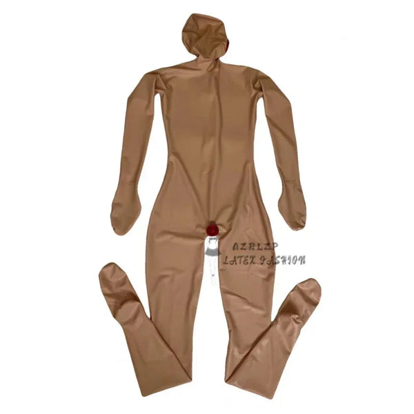 Latex Clothing Women'S  All Inclusive With Condoms Sexy Rubber Catsuit Women'S Suit Tight Latex Jumpsuit