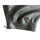 Sexy schwarze aufblasbare Latex Fetisch Kapuzenmaske Catsuit Reißverschluss hinten