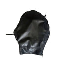Sexy schwarze aufblasbare Latex Fetisch Kapuzenmaske Catsuit Reißverschluss hinten