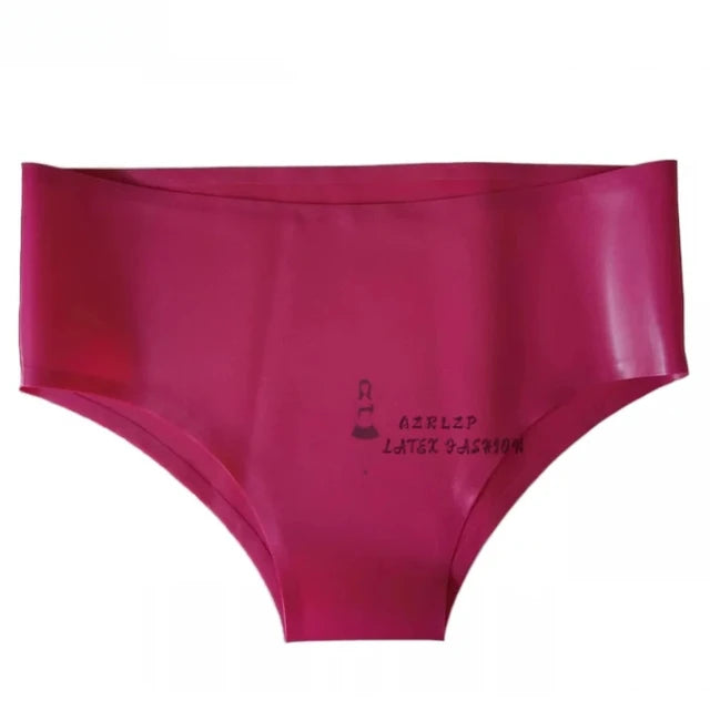 Mid Waist Sexy Latex Panties Rubber Briefs Shorts Underpants Underwear Bottom