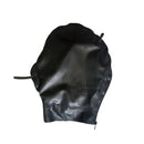 Sexy schwarze aufblasbare Latex Fetisch Kapuzenmaske Catsuit Reißverschluss hinten