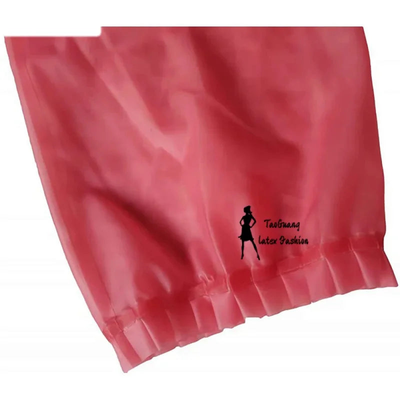 Latex 100% Rubber Sexy Pink Erotic Boxer Shorts Briefs Size