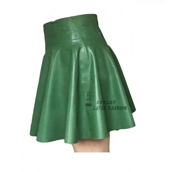 Latex Mini Skirt Women Summer Rubber Skirt