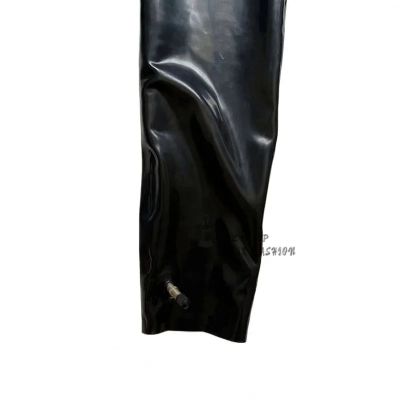 Latex Pants Rubber Black Sexy 0.4mm Handmade Custom Role Playing