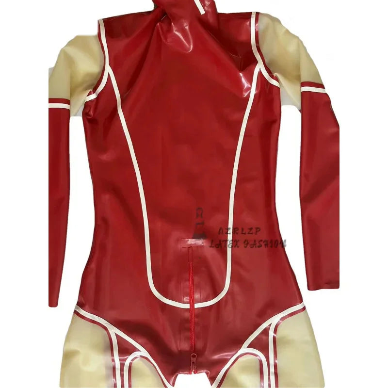 Rubber Handmade Latex Nurse Uniform Outfit Cosplay