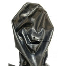 Schwarzer Latex-Catsuit Gummi-Overall Zentai Bodysuit mit Kapuze, Handschuhen und angenähten Socken
