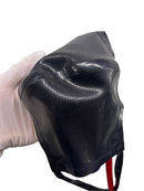 Black Latex Rubber Fetish Mask, Complete with A Gag and Nose Tube