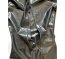 Schwarzer Latex-Catsuit Gummi-Overall Zentai Bodysuit mit Kapuze, Handschuhen und angenähten Socken