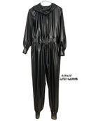 Unisex Loose-Fit Hooded Latex Catsuit (Rubber Bodysuit) Cosplay Costume