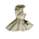 Sexy Latex Gummi Cosplay Krankenschwester Maske Weiß Mit Schwarzem Kreuz Gesicht Offene Haube Handgemacht