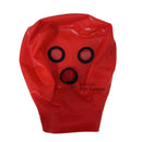 Red Latex Rubber Inflatable Unisex Double Layer Ball Mask Hood Winks Open Mouth