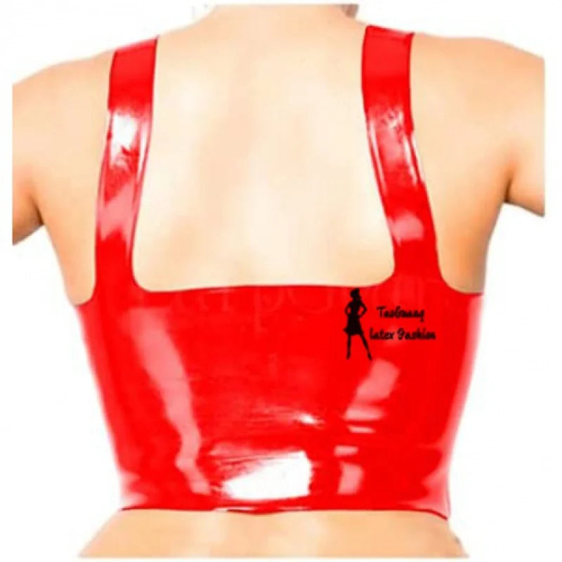 Sexy Lingerie Ladies Erotic Lingerie Swimsuit Latex Rubber Fetish Bra Vest