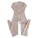 Sexueller Ganzkörper-Catsuit aus rosa Latex