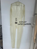 Neck Entry Ultra-thin 0.25mm Latex Bodysuit/rubber Catsuit No Zipper