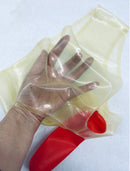 Men'S Latex Panties Briefs With Front And Back Penis Sleeve Condoms