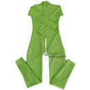Unisex Sexy Latex Bodysuit Rubber Catsuit with Back Crotch Zipper