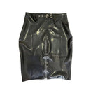Mini Sexy Latex Skirts with Zipper At Back Short Rubber Bottoms