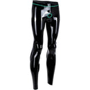 Latex Legggings Men Skinny Rubber Leggings Ring Holes Customized