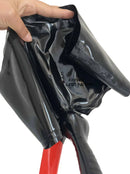 Men's Latex Briefs Rubber Shorts with Condom and Anal Sleeve