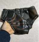 Unisex Latex Briefs/panties, Transparent Black.