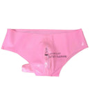 Sexy Men Latex Briefs Penis With Zipper Fetish Rubber Underwear Condom