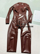 Latex Bodysuit Featuring A 3D Contoured Bust Design, Includes Socks, with Zippers At The Back and Crotch.