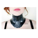 Unisex Black Latex Collar Rubber Neck Corset Custom