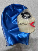 Natural Latex Hood Rubber Mask Role Play Headgear