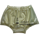 Transparent Women's Latex Ruffled Panties/briefs