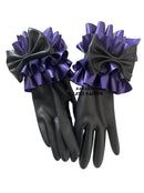 Ladies Latex Gloves Rubber Gloves with Bow Ruffles
