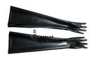 Black latex long gloves, suitable for both men and women