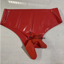 Men's Latex Briefs with Condoms and Anal Sleeves