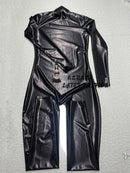 Neck Entry Ultra-thin 0.25mm Latex Bodysuit/rubber Catsuit No Zipper