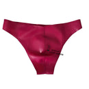 Men's Sexy Latex Thong Briefs with 3D Crotch