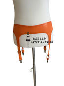 Natural latex garter belt (duckbill clips)