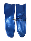 Unisex Metallic Blue Latex Rubber Socks