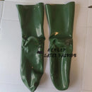 Unisex Metallic Blue Latex Rubber Socks