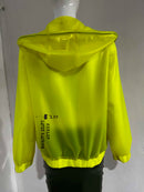 Latex Rubber Windproof Hooded Coat,  Rubber Sports Jacket.Suitable for Both Men and Women