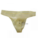 Men's Sexy Latex Thong Briefs with 3D Crotch