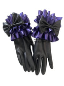 Ladies Latex Gloves Rubber Gloves with Bow Ruffles