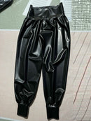 Latex Loose-fitting Trousers, Rubber Harem Pants, Casual Pants