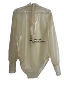Latex Transparent Top Rubber Swimsuit