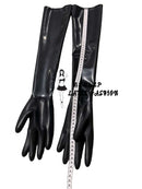 Black latex long gloves, suitable for both men and women