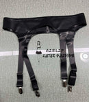 Natural latex garter belt (duckbill clips)