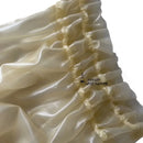 Women's Latex Pants Rubber Fetish Transparent Loose Pleated Shorts