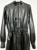 Unisex Black Latex Catsuit Rubber Jumpsuit