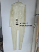 Neck Entry Ultra-thin 0.25mm Latex Bodysuit/rubber Catsuit No Zipper