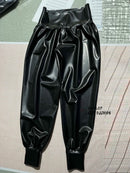Latex Loose-fitting Trousers, Rubber Harem Pants, Casual Pants